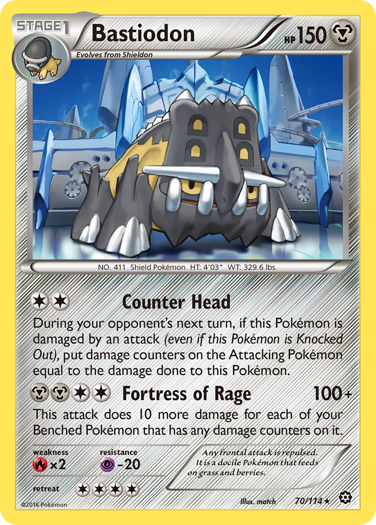 Bastiodon (70/114) [XY: Steam Siege] | Devastation Store