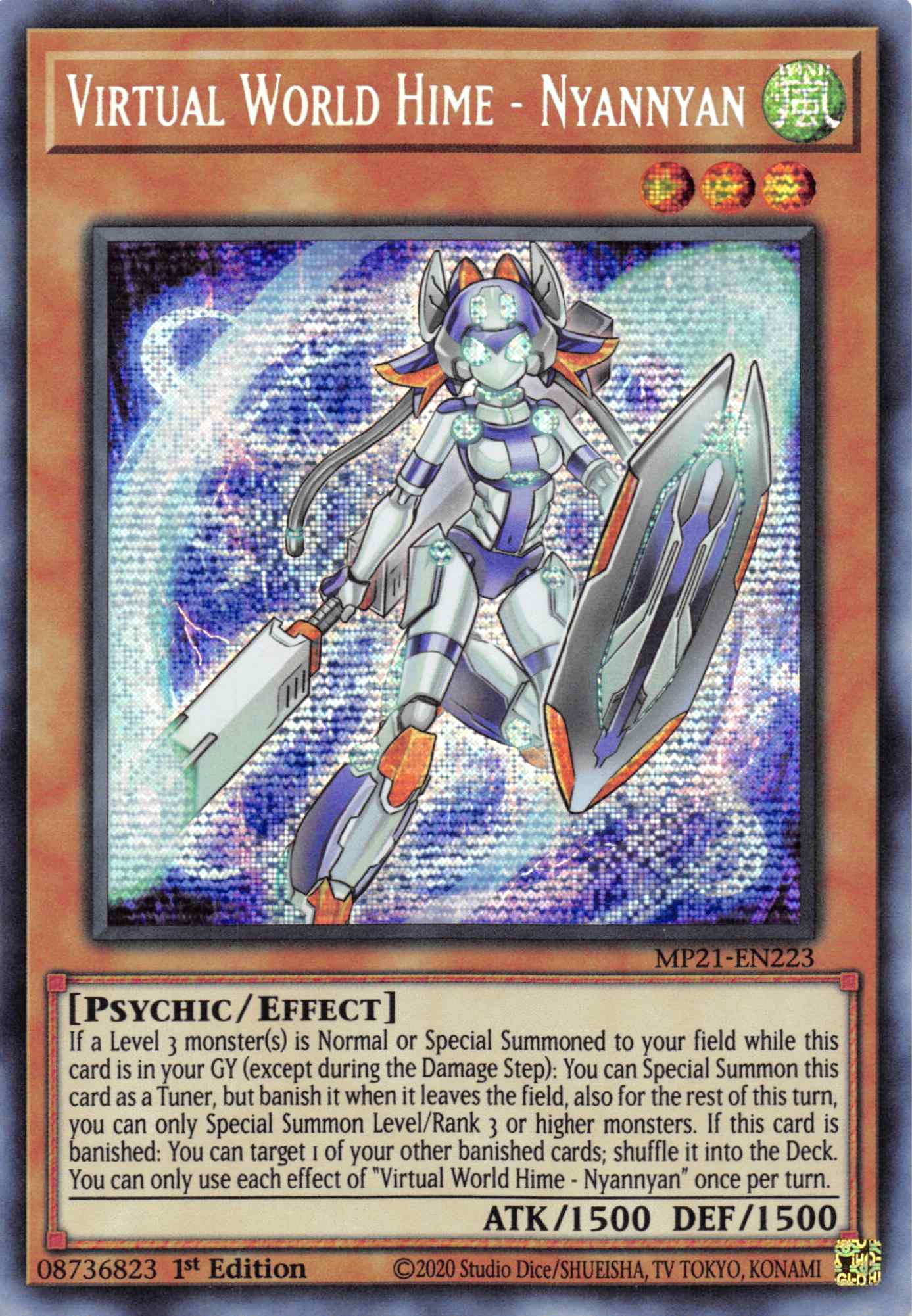 Virtual World Hime - Nyannyan [MP21-EN223] Prismatic Secret Rare | Devastation Store