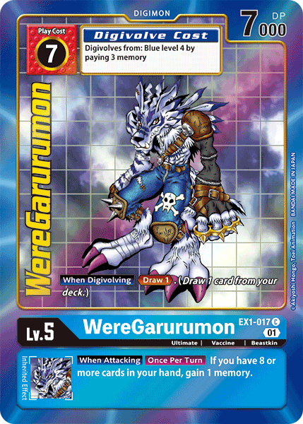 WereGarurumon [EX1-017] (Alternate Art) [Classic Collection] | Devastation Store