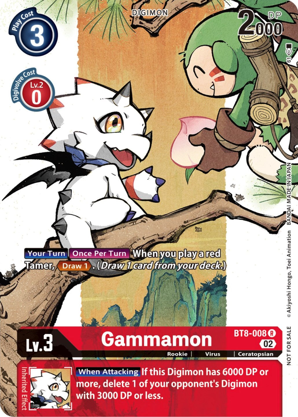 Gammamon [BT8-008] (Digimon Illustration Competition Promotion Pack) [New Awakening Promos] | Devastation Store