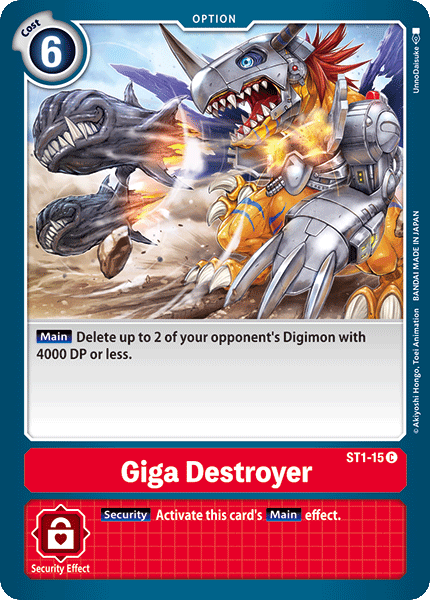 Giga Destroyer [ST1-15] [Starter Deck: Gaia Red] | Devastation Store