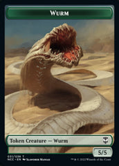 Elf Warrior // Wurm Double-sided Token [Streets of New Capenna Commander Tokens] | Devastation Store