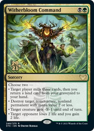 Witherbloom Command [Strixhaven: School of Mages Prerelease Promos] | Devastation Store