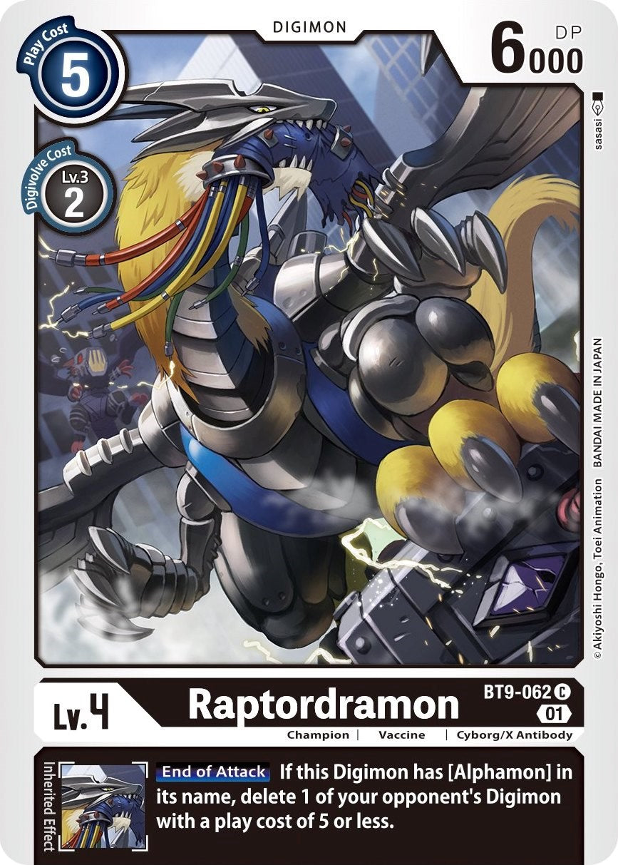 Raptordramon [BT9-062] [X Record] | Devastation Store