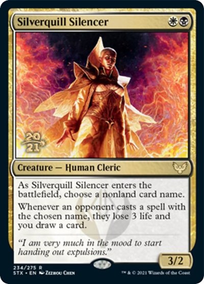 Silverquill Silencer [Strixhaven: School of Mages Prerelease Promos] | Devastation Store