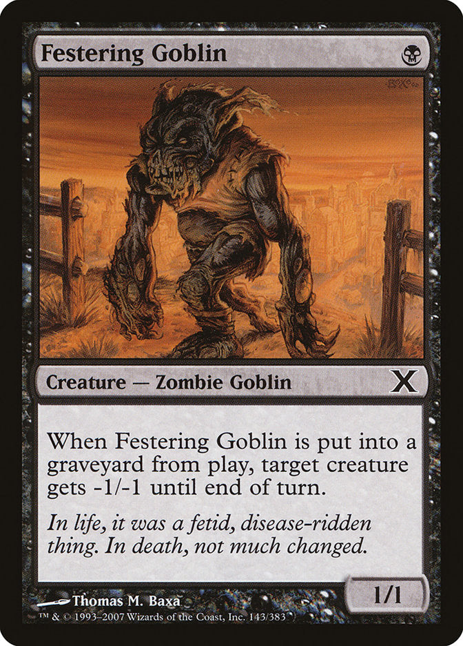 Festering Goblin [Tenth Edition] | Devastation Store