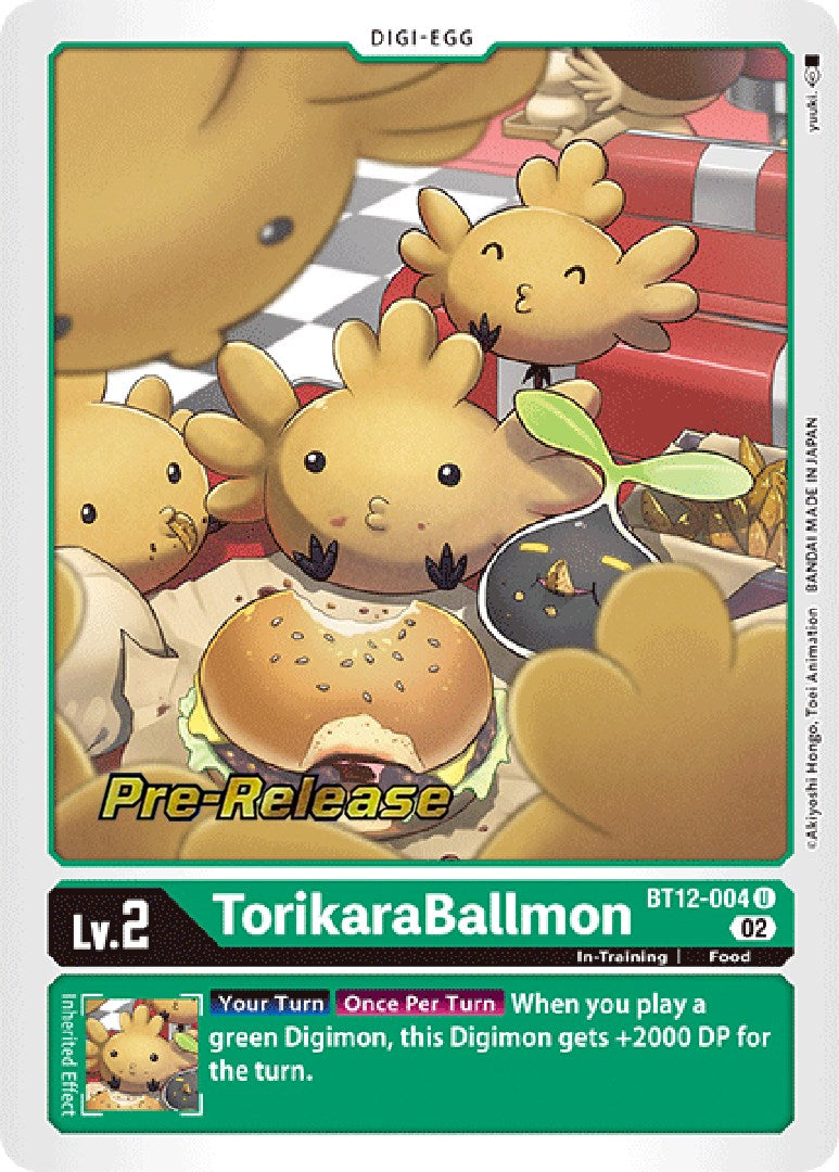 TorikaraBallmon [BT12-004] [Across Time Pre-Release Cards] | Devastation Store