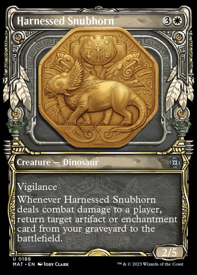 Harnessed Snubhorn (Showcase Halo Foil) [March of the Machine: The Aftermath] | Devastation Store