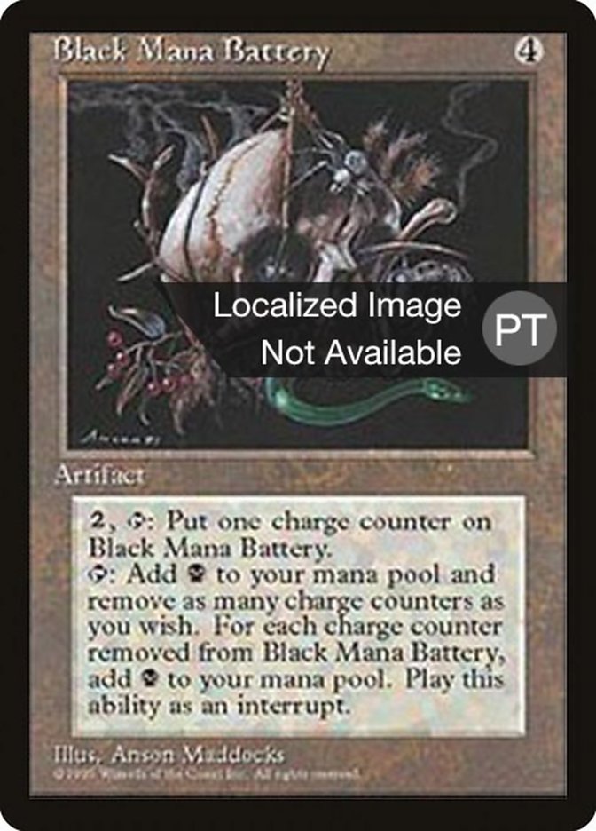 Black Mana Battery [Fourth Edition (Foreign Black Border)] | Devastation Store