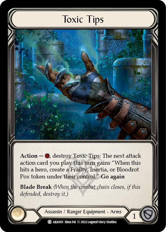Toxic Tips [ARA005] (Outsiders Arakni Blitz Deck) | Devastation Store