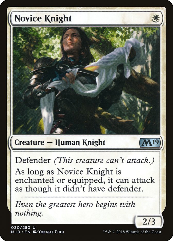 Novice Knight [Core Set 2019] - Devastation Store | Devastation Store