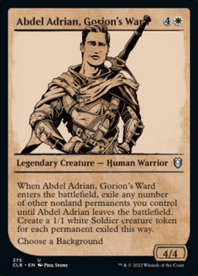 Abdel Adrian, Gorion's Ward (Showcase) [Commander Legends: Battle for Baldur's Gate] | Devastation Store