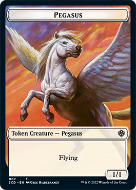 Pegasus // Faerie Double-Sided Token [Starter Commander Decks] | Devastation Store