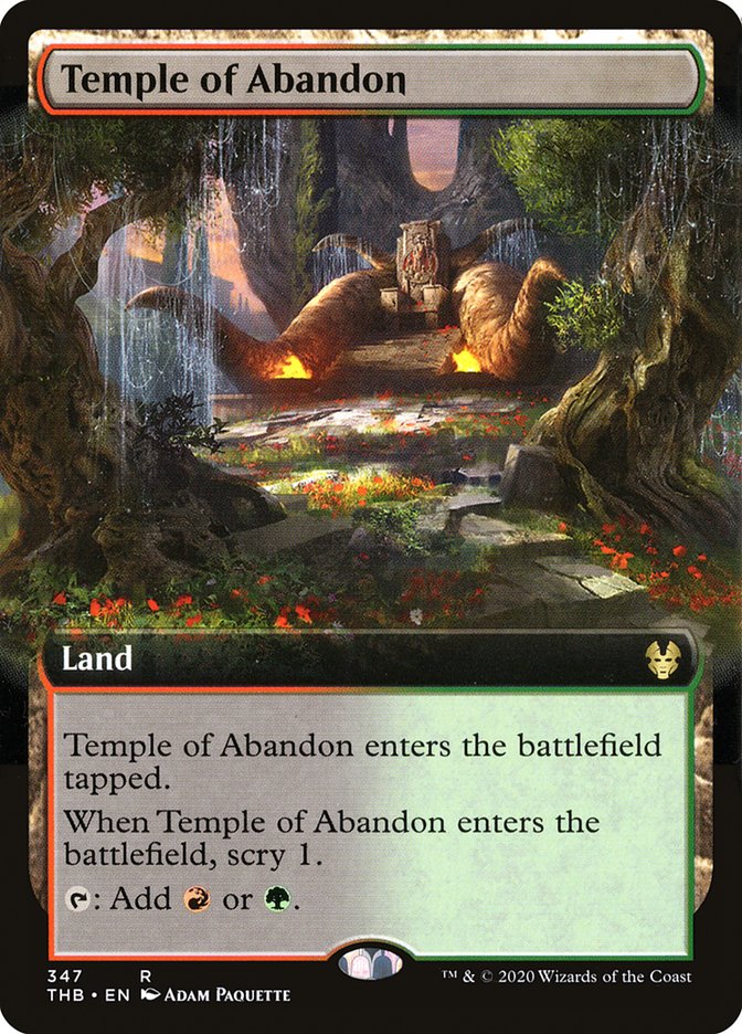 Temple of Abandon (Extended Art) [Theros Beyond Death] | Devastation Store