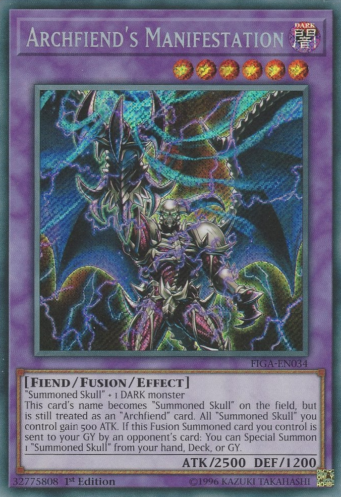 Archfiend's Manifestation [FIGA-EN034] Secret Rare | Devastation Store