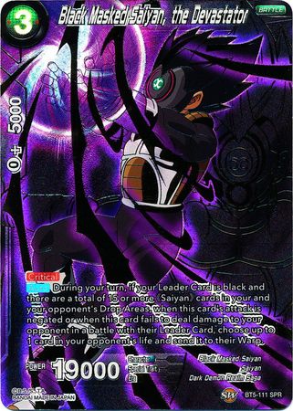 Black Masked Saiyan, the Devastator (SPR) (BT5-111) [Miraculous Revival] | Devastation Store