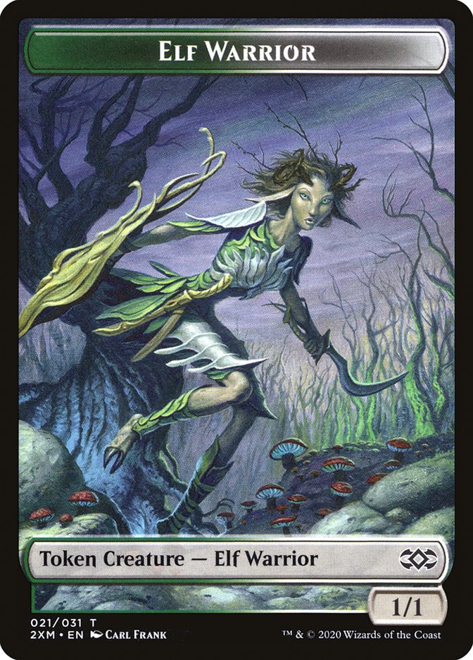 Elf Warrior [Double Masters Tokens] | Devastation Store