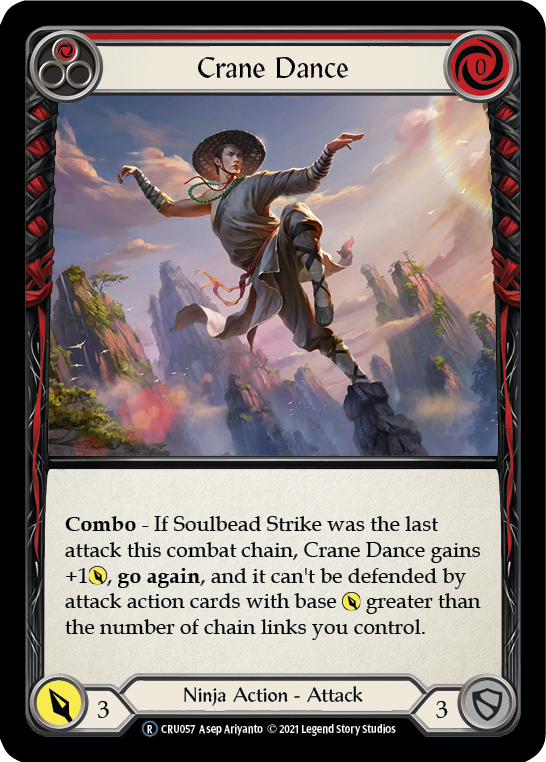 Crane Dance (Red) (Rainbow Foil) [CRU057-RF] Unlimited Rainbow Foil | Devastation Store