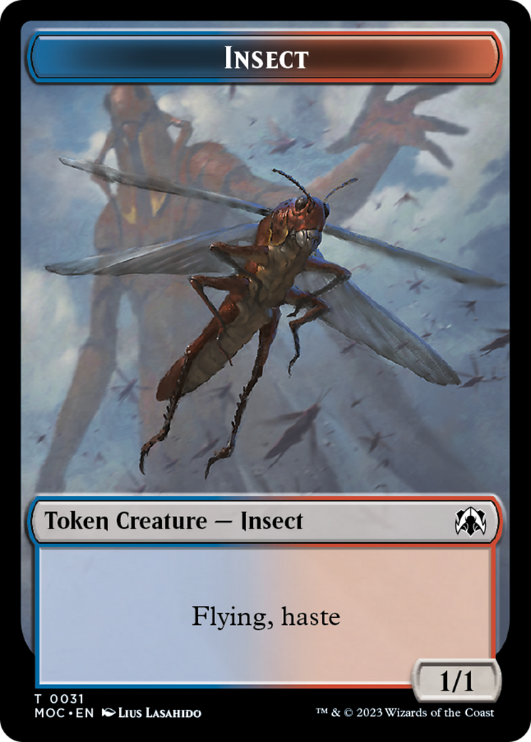 Soldier // Insect Double-Sided Token [March of the Machine Commander Tokens] | Devastation Store