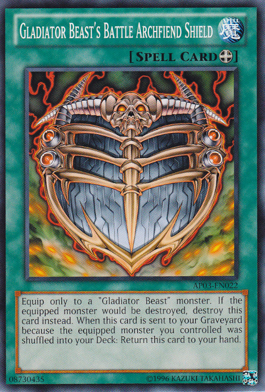 Gladiator Beast's Battle Archfiend Shield [AP03-EN022] Common | Devastation Store