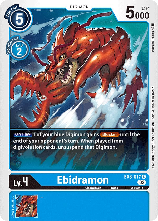Ebidramon [EX3-017] [Draconic Roar] | Devastation Store