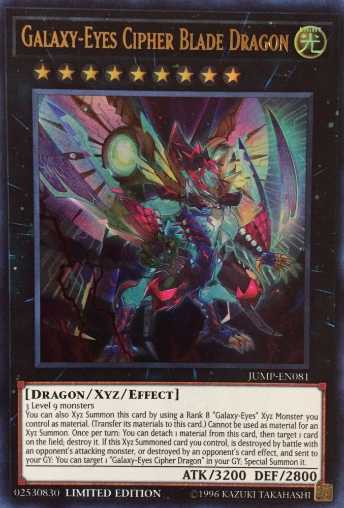 Galaxy-Eyes Cipher Blade Dragon [JUMP-EN081] Ultra Rare | Devastation Store