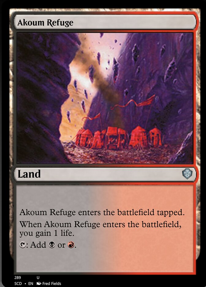 Akoum Refuge [Starter Commander Decks] | Devastation Store