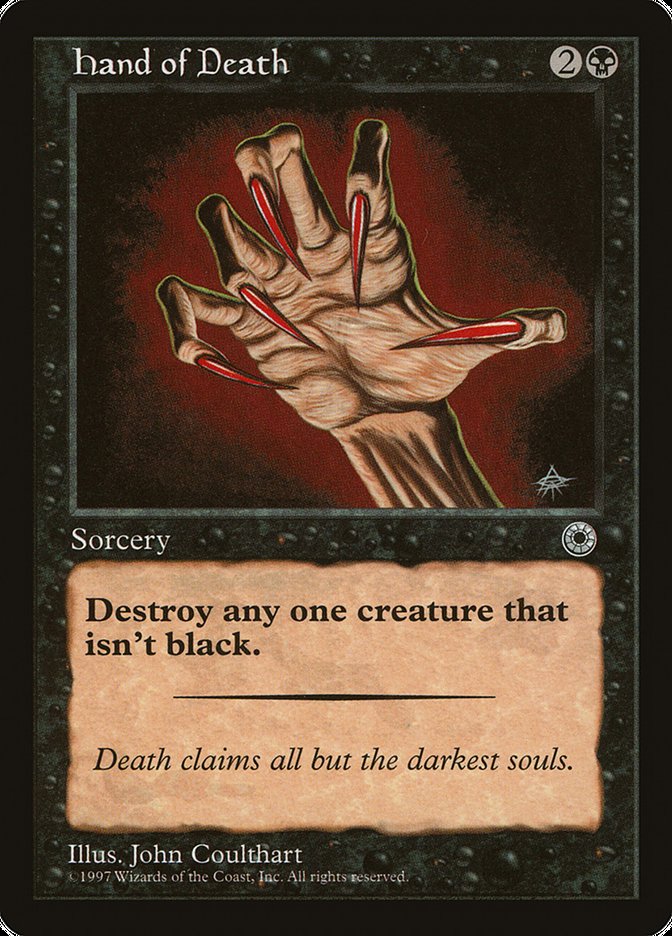 Hand of Death (Without Creature Color Explanation) [Portal] - Devastation Store | Devastation Store