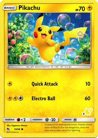 Pikachu (19/68) (Pikachu Stamp #2) [Battle Academy 2020] | Devastation Store