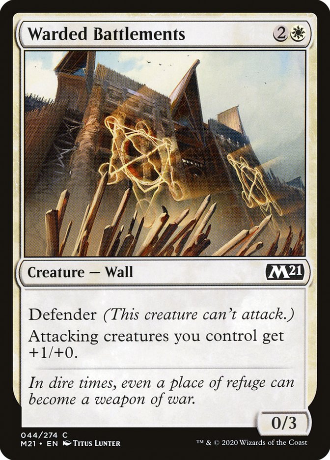 Warded Battlements [Core Set 2021] | Devastation Store