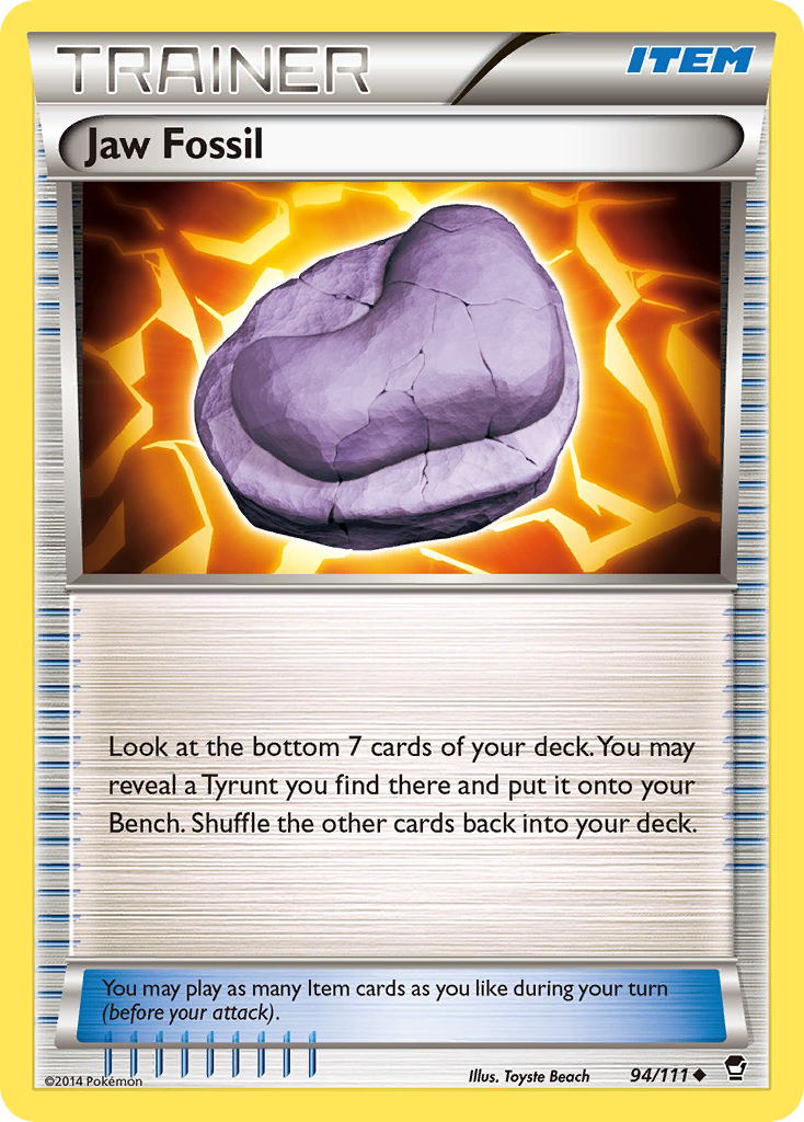 Jaw Fossil (94/111) [XY: Furious Fists] | Devastation Store