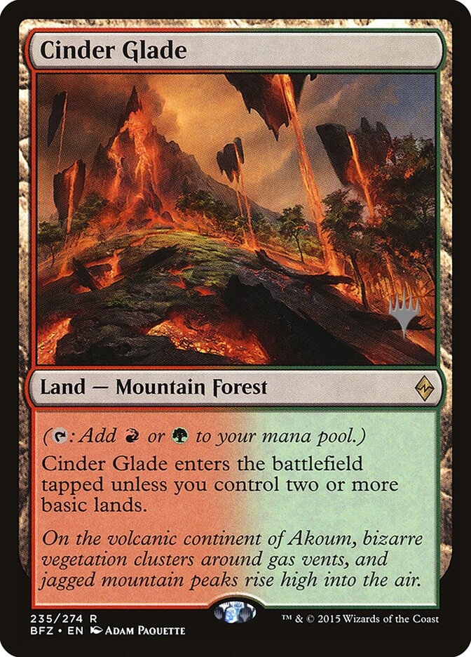 Cinder Glade [Battle for Zendikar Promos] | Devastation Store
