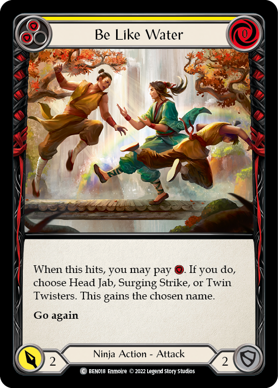 Be Like Water (Yellow) [BEN018] (Outsiders Benji Blitz Deck) | Devastation Store