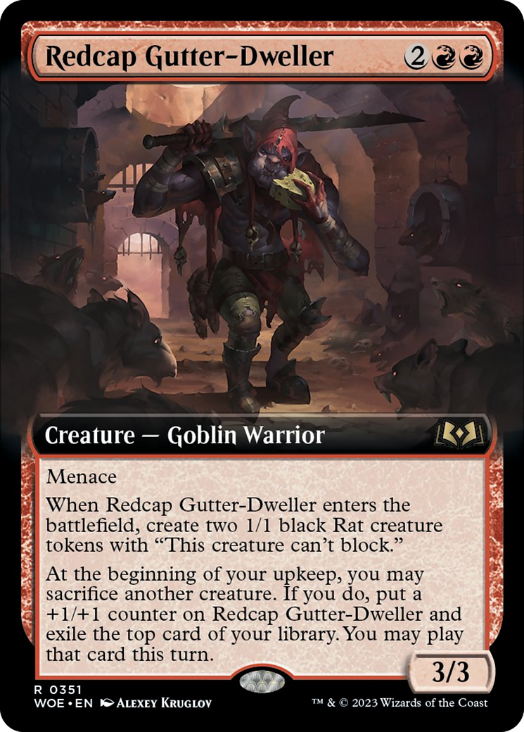 Redcap Gutter-Dweller (Extended Art) [Wilds of Eldraine] | Devastation Store