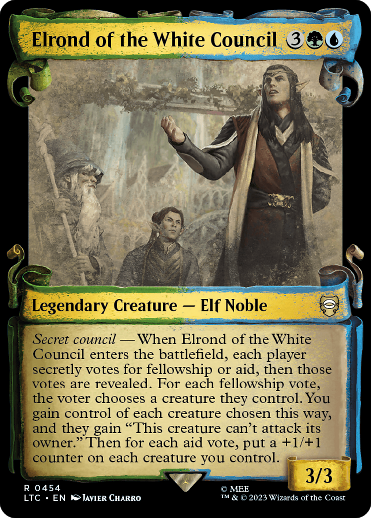 Elrond of the White Council [The Lord of the Rings: Tales of Middle-Earth Commander Showcase Scrolls] | Devastation Store