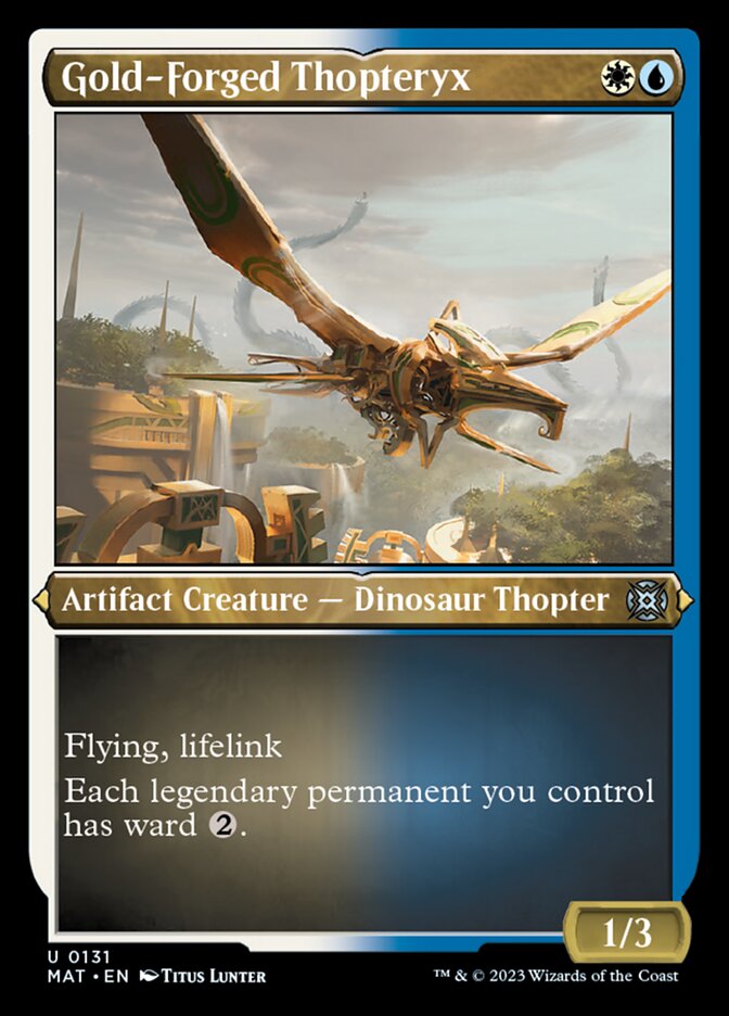 Gold-Forged Thopteryx (Foil Etched) [March of the Machine: The Aftermath] | Devastation Store