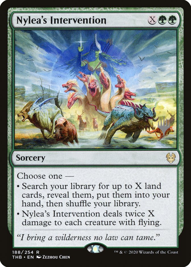 Nylea's Intervention (Promo Pack) [Theros Beyond Death Promos] | Devastation Store