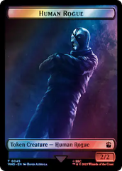 Human Rogue // Cyberman Double-Sided Token (Surge Foil) [Doctor Who Tokens] | Devastation Store