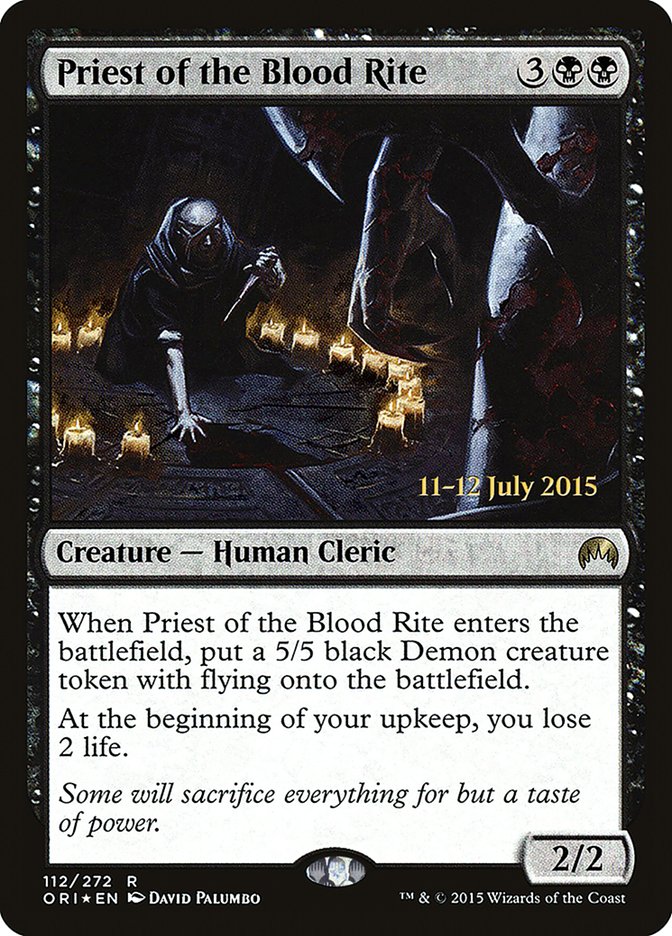 Priest of the Blood Rite [Magic Origins Prerelease Promos] - Devastation Store | Devastation Store