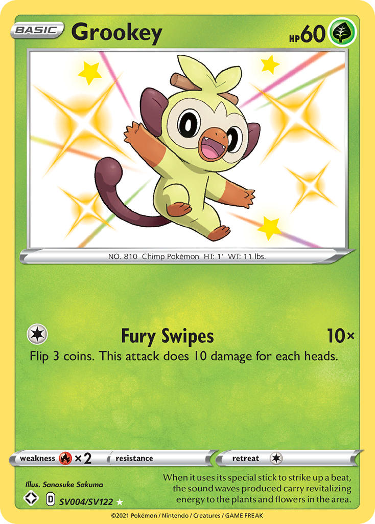 Grookey (SV004/SV122) [Sword & Shield: Shining Fates] | Devastation Store