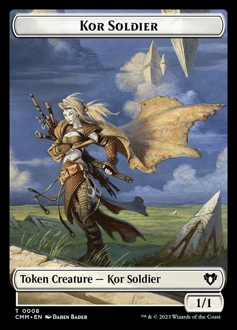 Spirit (0039) // Kor Soldier Double-Sided Token [Commander Masters Tokens] | Devastation Store