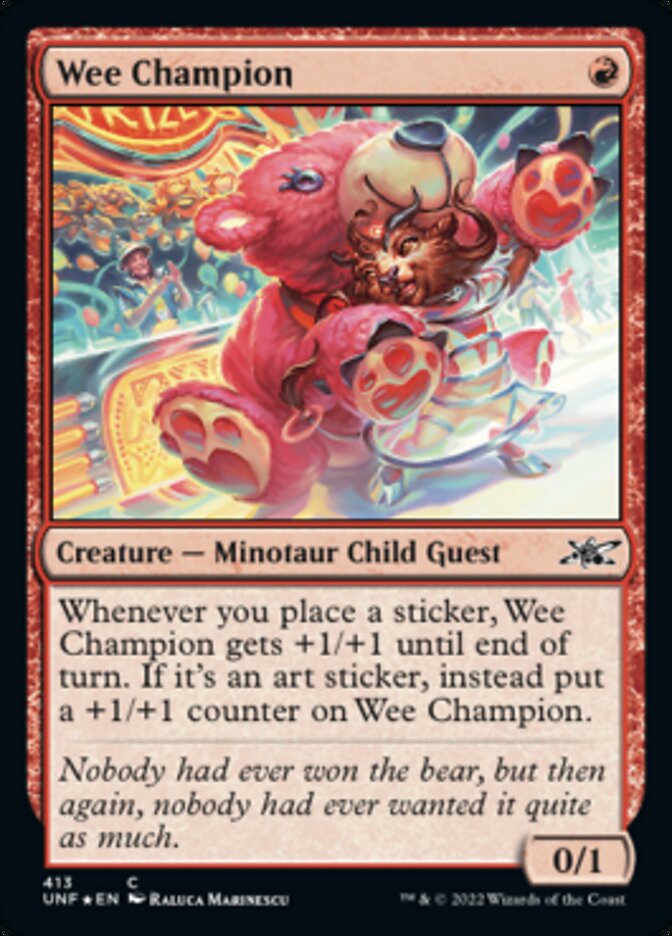 Wee Champion (Galaxy Foil) [Unfinity] | Devastation Store