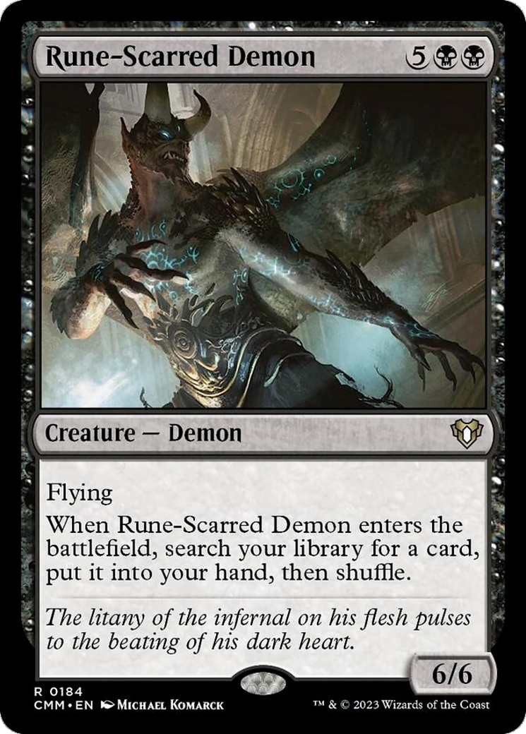 Rune-Scarred Demon [Commander Masters] | Devastation Store