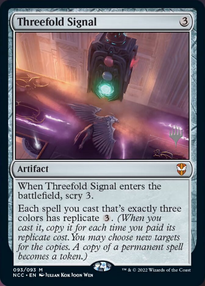 Threefold Signal (Promo Pack) [Streets of New Capenna Commander Promos] | Devastation Store