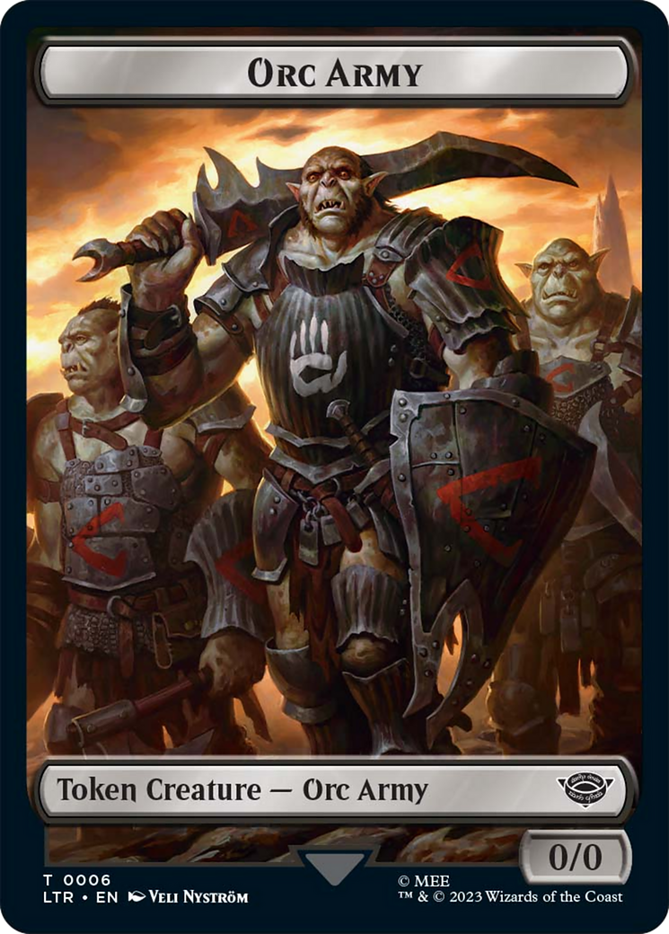 Food (09) // Orc Army (06) Double-Sided Token [The Lord of the Rings: Tales of Middle-Earth Tokens] | Devastation Store