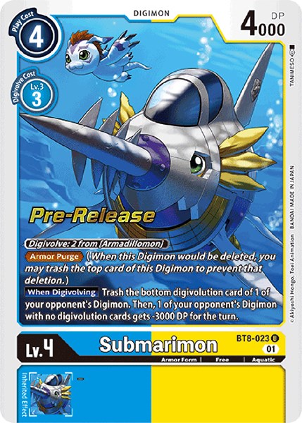 Submarimon [BT8-023] [New Awakening Pre-Release Cards] | Devastation Store
