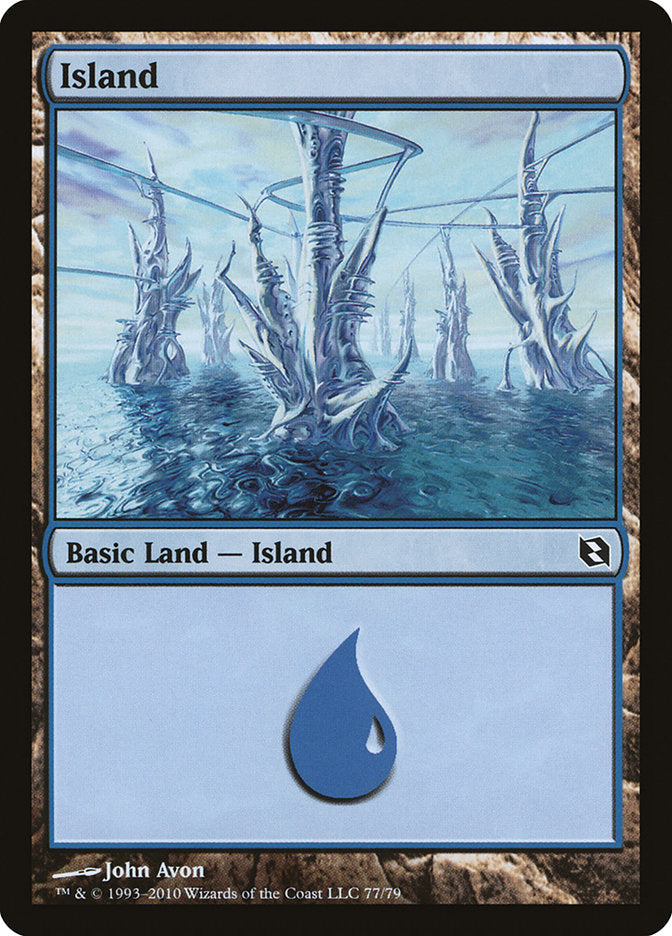 Island (77) [Duel Decks: Elspeth vs. Tezzeret] - Devastation Store | Devastation Store