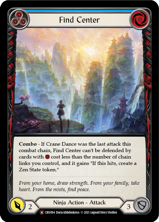 Find Center (Rainbow Foil) [CRU054-RF] Unlimited Rainbow Foil | Devastation Store