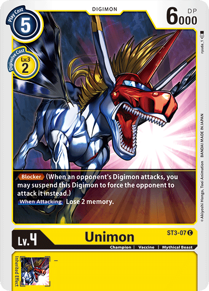 Unimon [ST3-07] [Starter Deck: Heaven's Yellow] | Devastation Store