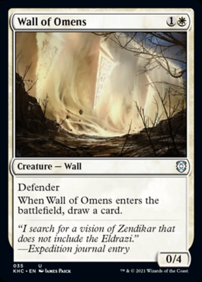 Wall of Omens [Kaldheim Commander] | Devastation Store